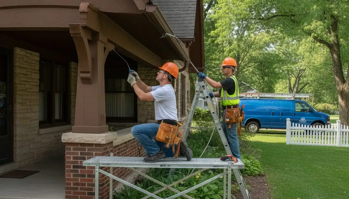 Plumber repairing a pipe in Kenosha, WI for reliable plumbing service