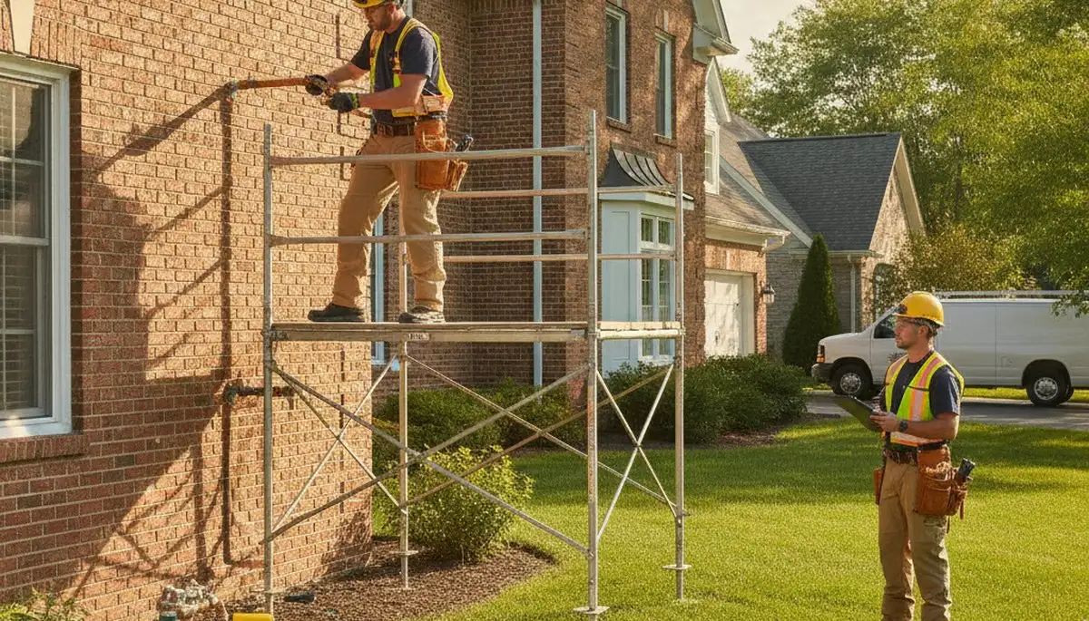 Plumber repairing a pipe in Kenosha, WI for plumbing repair service