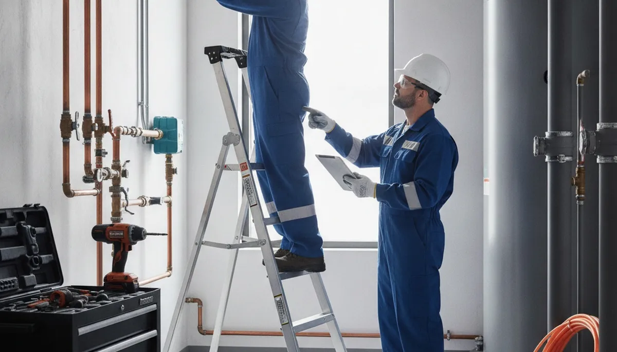 Kenosha, WI plumber repairing a home pipe for plumbing repair service