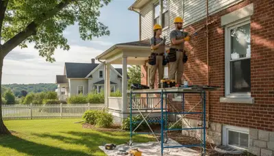 Plumber repairing a pipe in Kenosha, WI for plumbing repair service