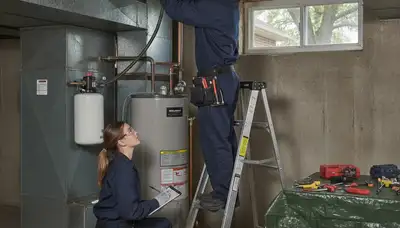 Kenosha, WI plumber repairing a residential pipe for plumbing repair service