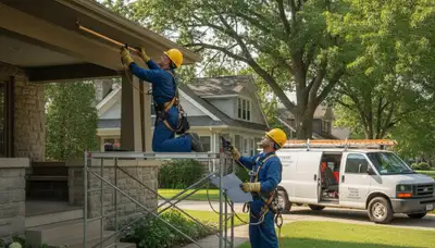 Plumber repairing a pipe in Kenosha, WI for local plumbing repair service