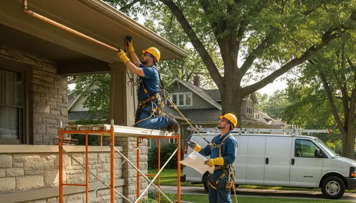 Kenosha, WI plumber repairing plumbing for residential service call