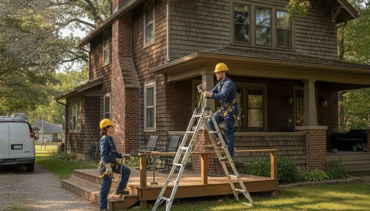 Plumber repairing a leak in Kenosha, WI for plumbing repair services