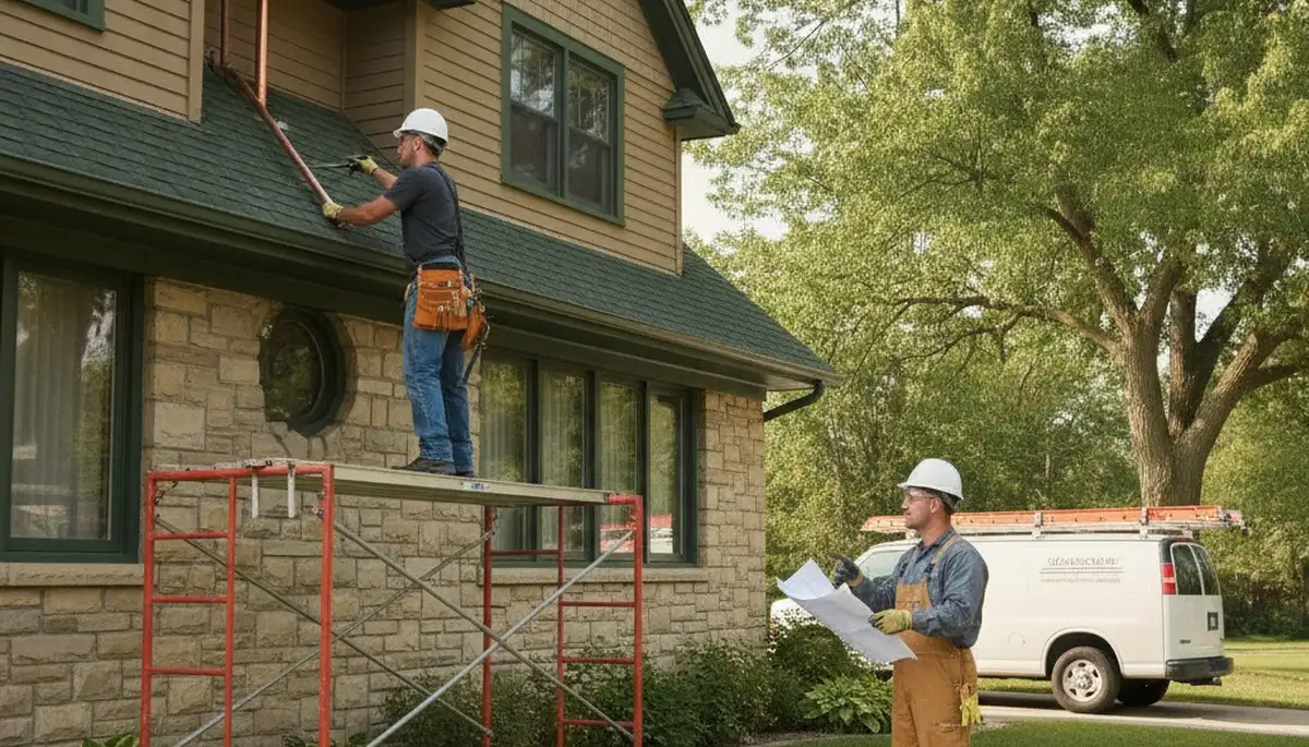 Plumber repairing a sink in Kenosha, WI for plumbing repair service