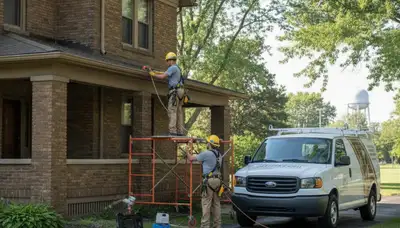 Plumber repairing a leak in Kenosha, WI for plumbing repair service