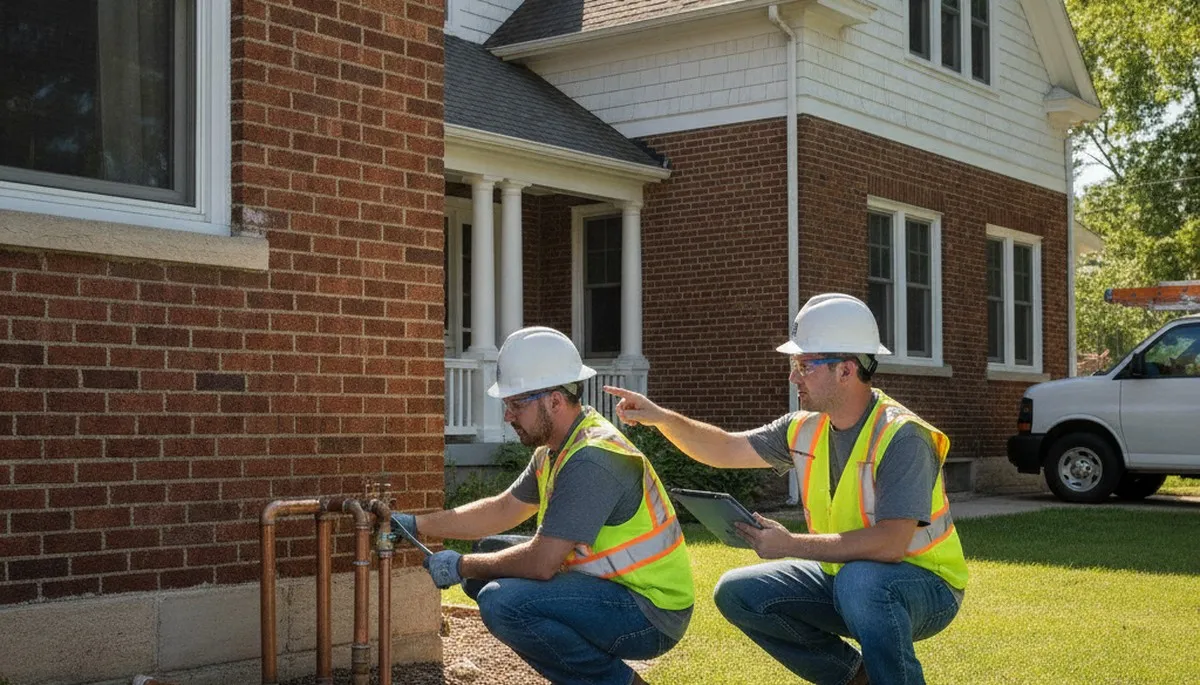 Plumber repairing plumbing in Kenosha, WI for residential and commercial service