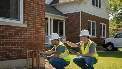 Plumber repairing plumbing in Kenosha, WI for residential and commercial service