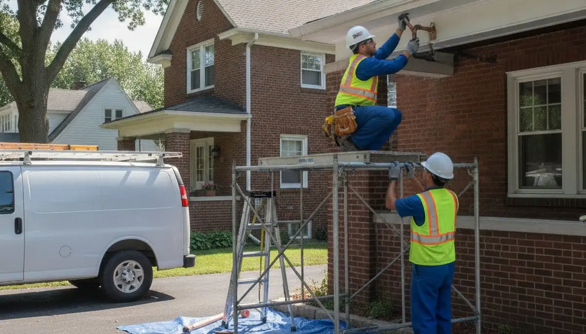 Plumber repairing a leaking pipe for a Kenosha, WI plumbing service