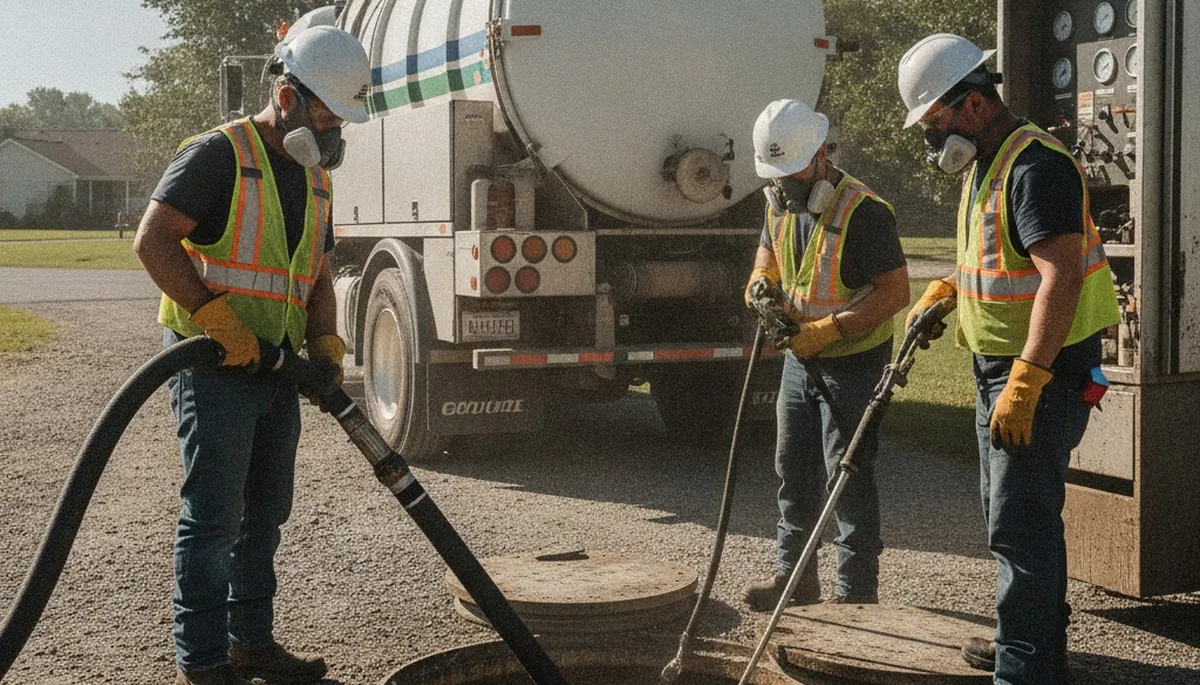 Septic tank cleaning service in Kenosha, WI for residential plumbing maintenance
