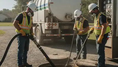 Septic tank cleaning service in Kenosha, WI for residential plumbing maintenance