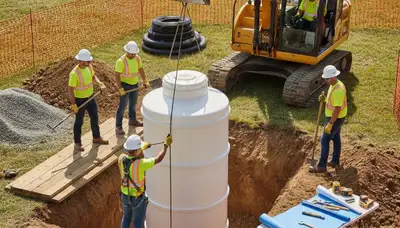 Septic tank installation for Kenosha, WI home by On Call Plumbers