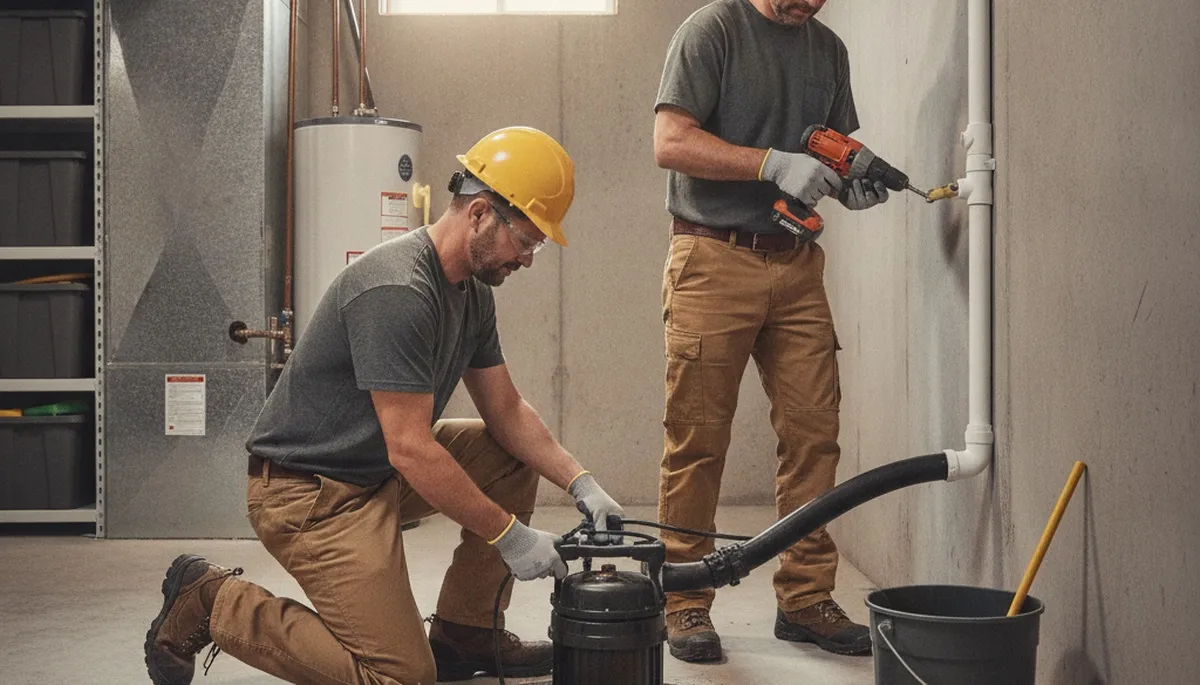 Sump pump installation for Kenosha, WI homes by On Call Plumbers