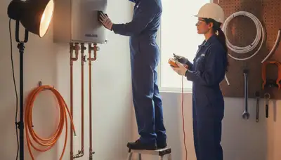 Tankless water heater installation for Kenosha, WI home by On Call Plumbers