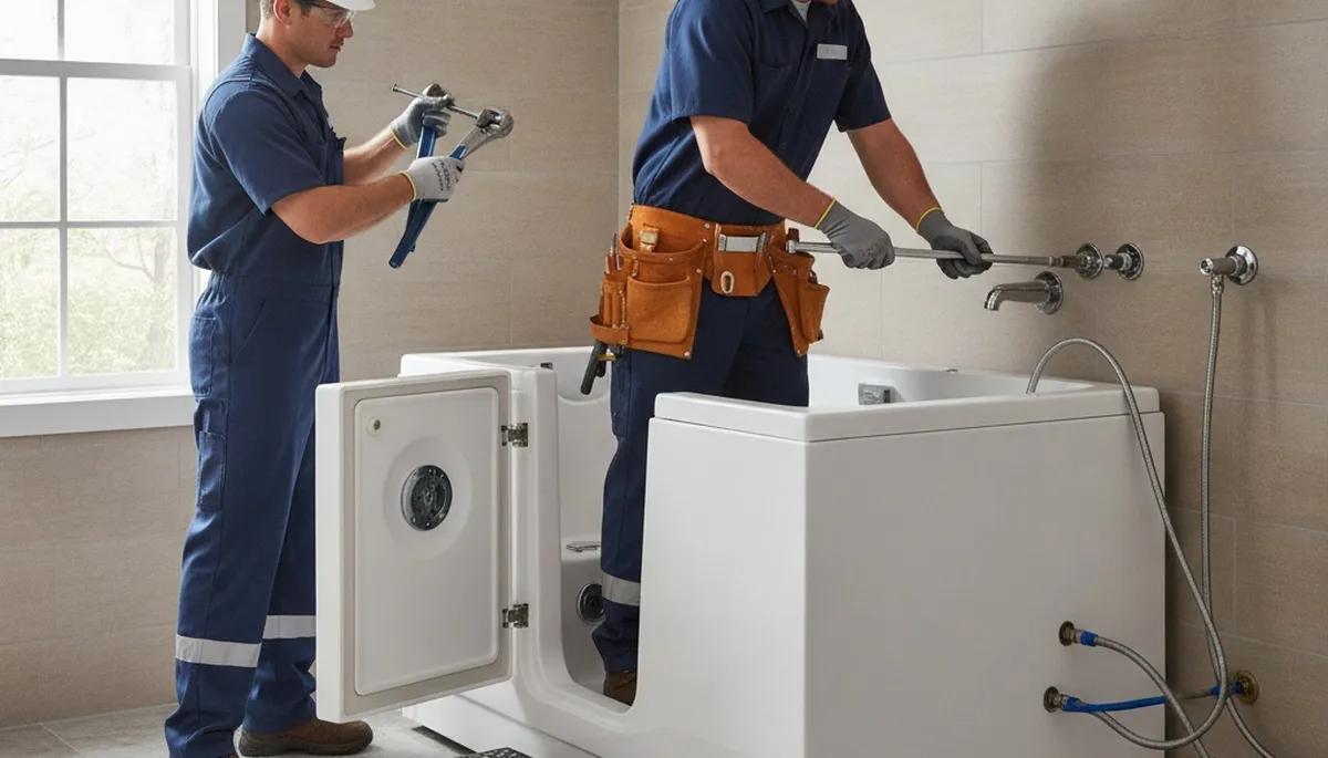 Walk in tub installation for Kenosha, WI homes by On Call Plumbers